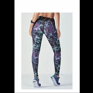 Fabletics Mid-Rise Galaxy print Leggings